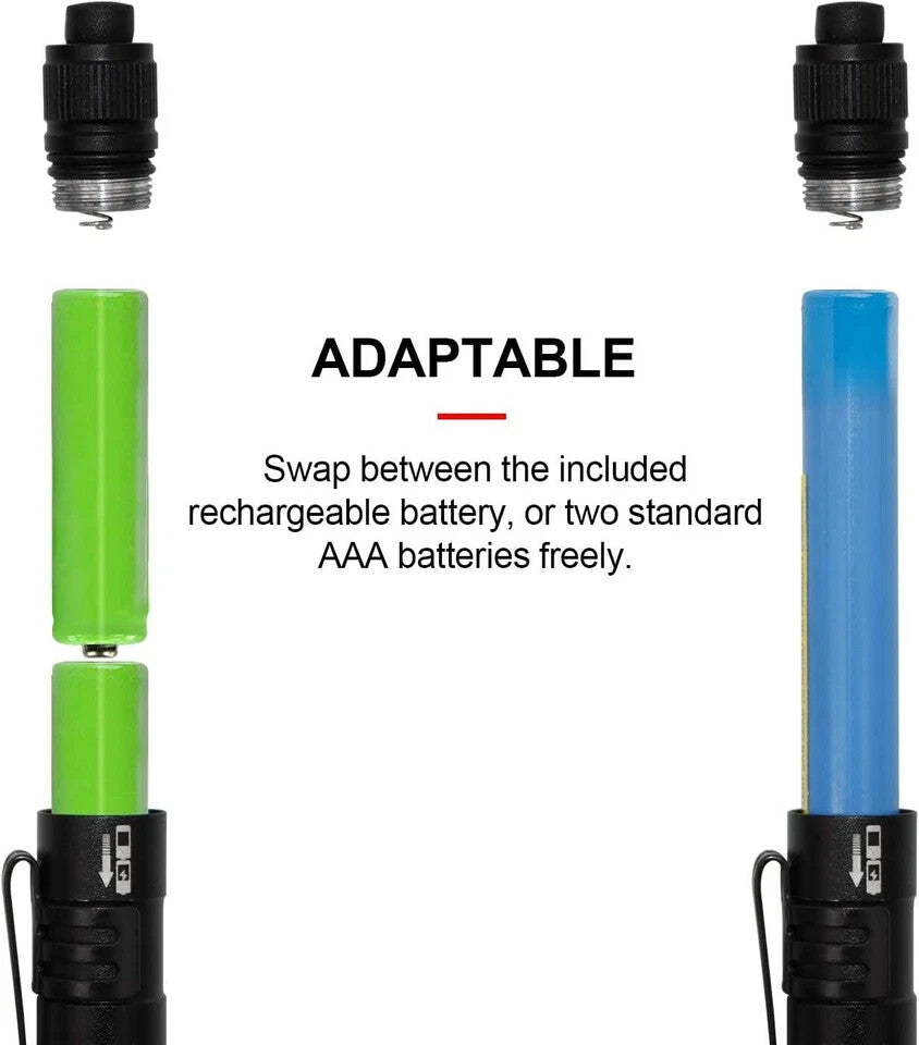Rechargeable Waterproof LED Penlight with Zoom and 3 Modes