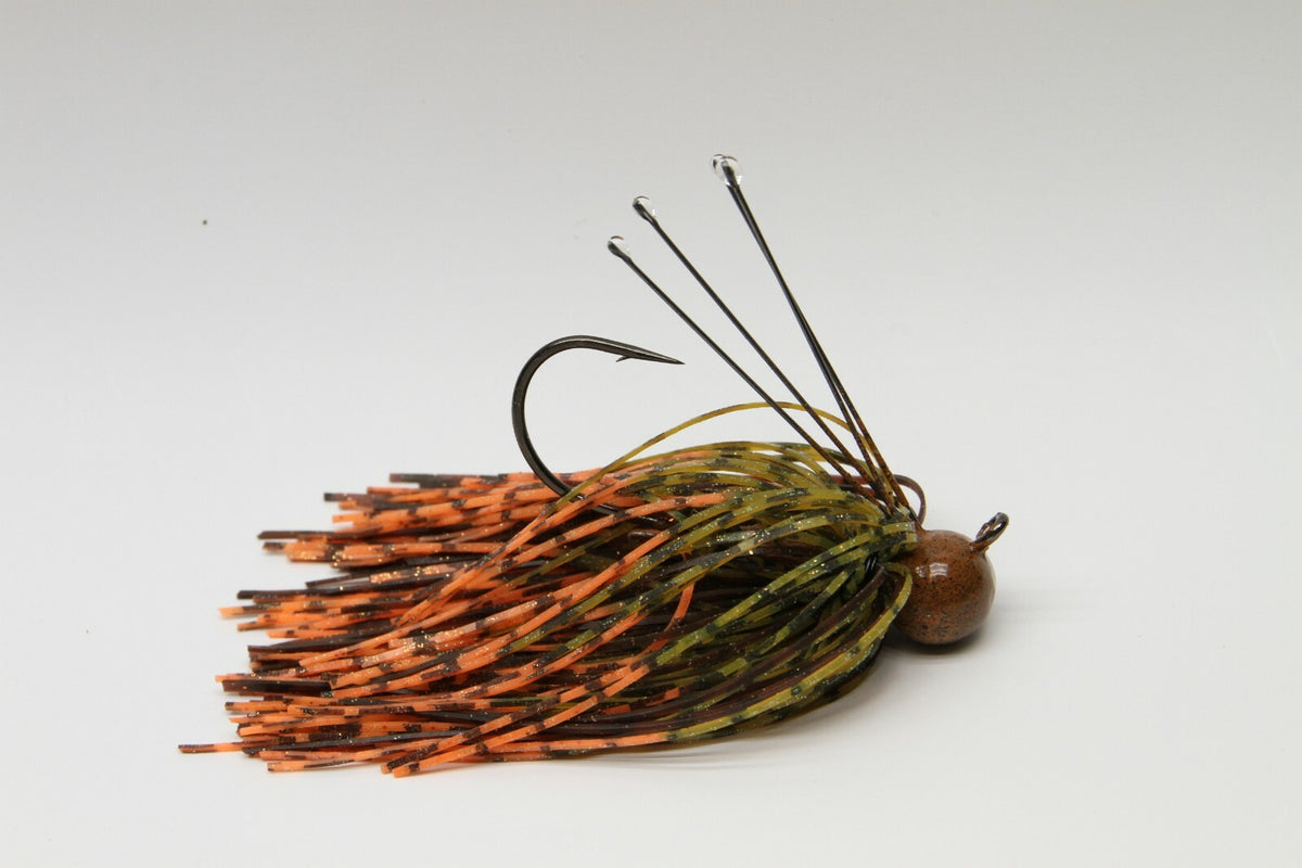 Custom Weedless Football Head Jig 3/8oz 2 Pack - Fishing Jig with Mustad Hooks