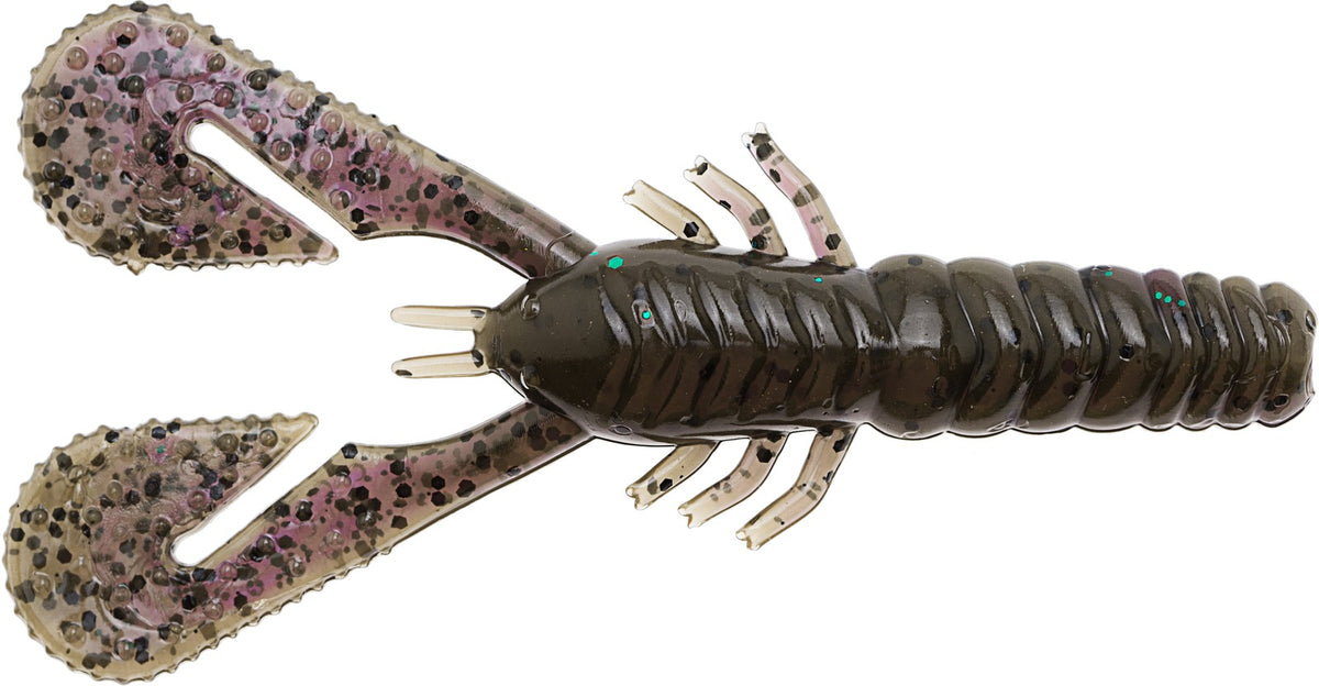 Fishing Soft Plastic Baits 4 Inch Turbo Crawz - 6 Pack Multiple Colors