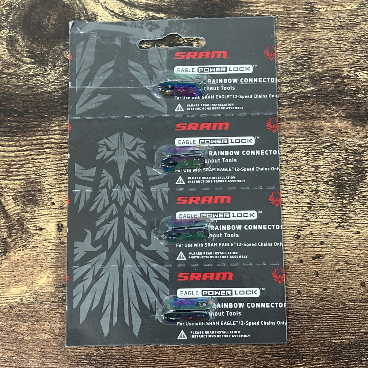 Bicycle Chain Link SRAM Eagle PowerLock 12-Speed Rainbow Finish Pack of 4