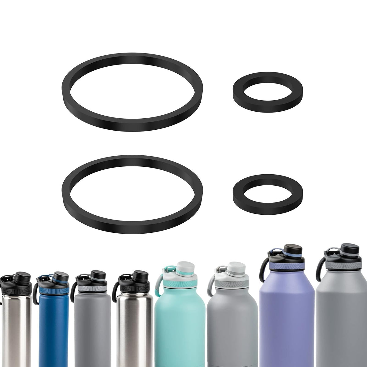 4 Pack Water Bottle Gasket Replacement Fits Tal Ranger Pro & Manna Saratoga