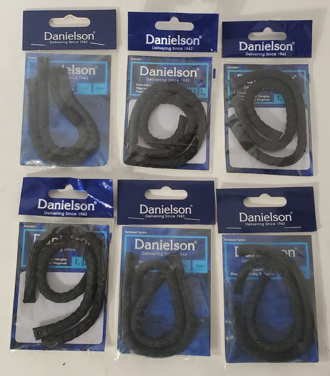 6 Pack of 2oz. Magnum Slinky Weights for Fishing - New