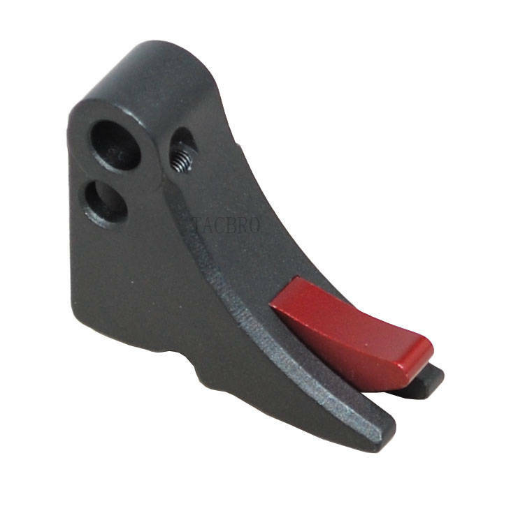 Anodized Aluminum Trigger Shoe with Safety for Gen 1-3 - Multiple Colors