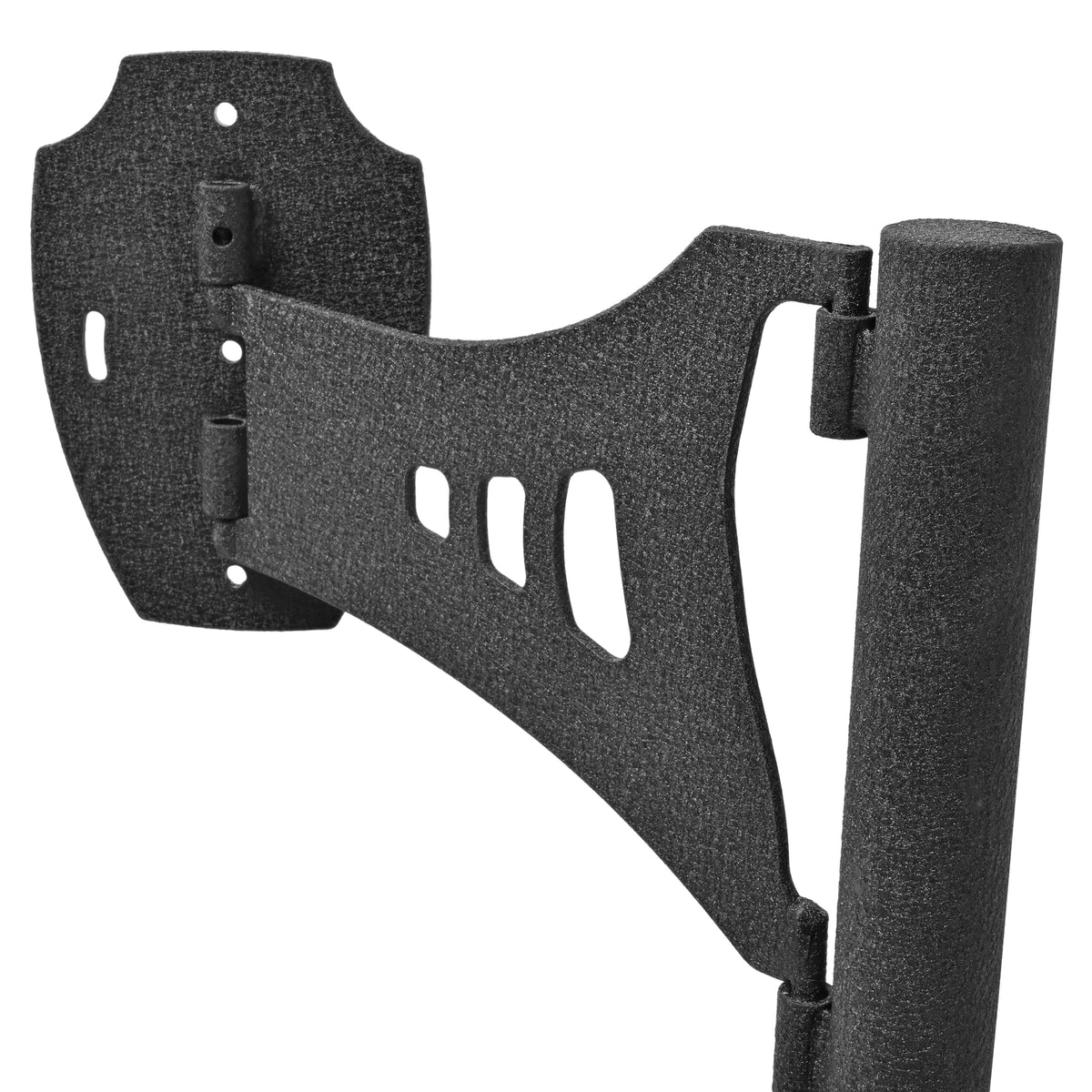 Deer Shoulder Mount Pedestal Stand for Taxidermy Display, Black Steel