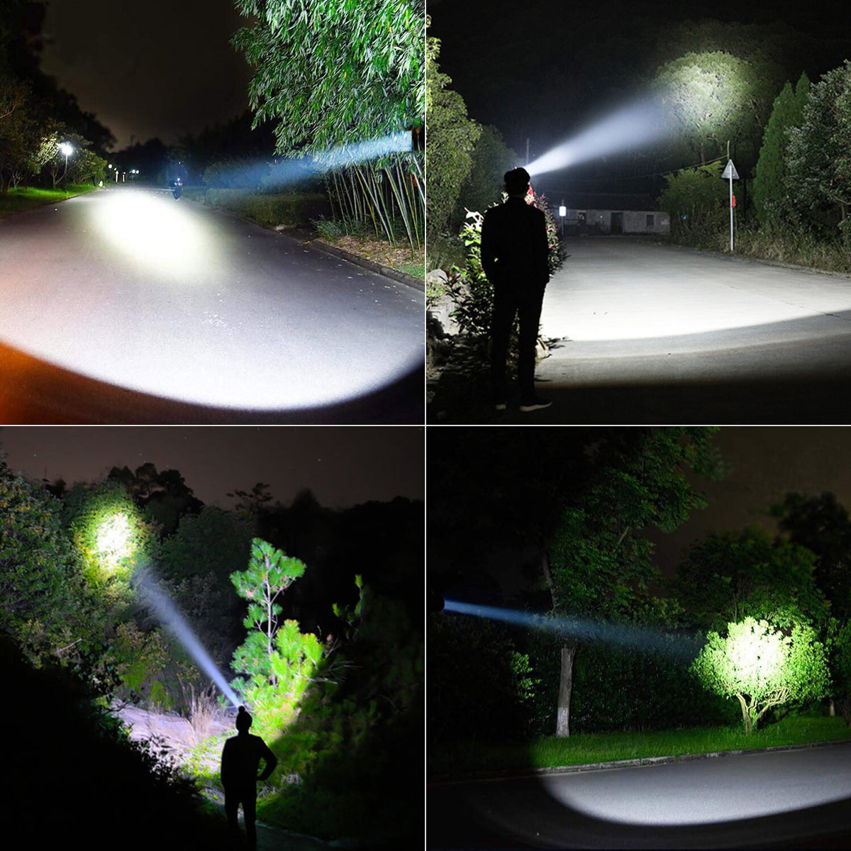 Rechargeable LED Headlamp Flashlight - Bright Spotlight, Adjustable, Waterproof