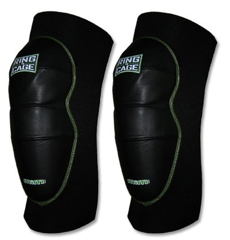 Leather Knee Pads for MMA Grappling and Jiu Jitsu - X-Large