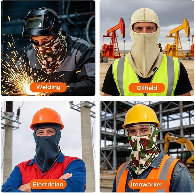 Fire-Resistant Balaclava Face Mask NFPA 2112 One Size Black