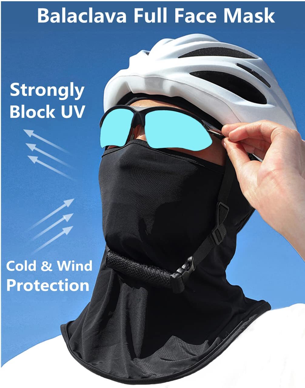 Unisex Full Face Ski Mask Windproof UV Sun Protection Hood