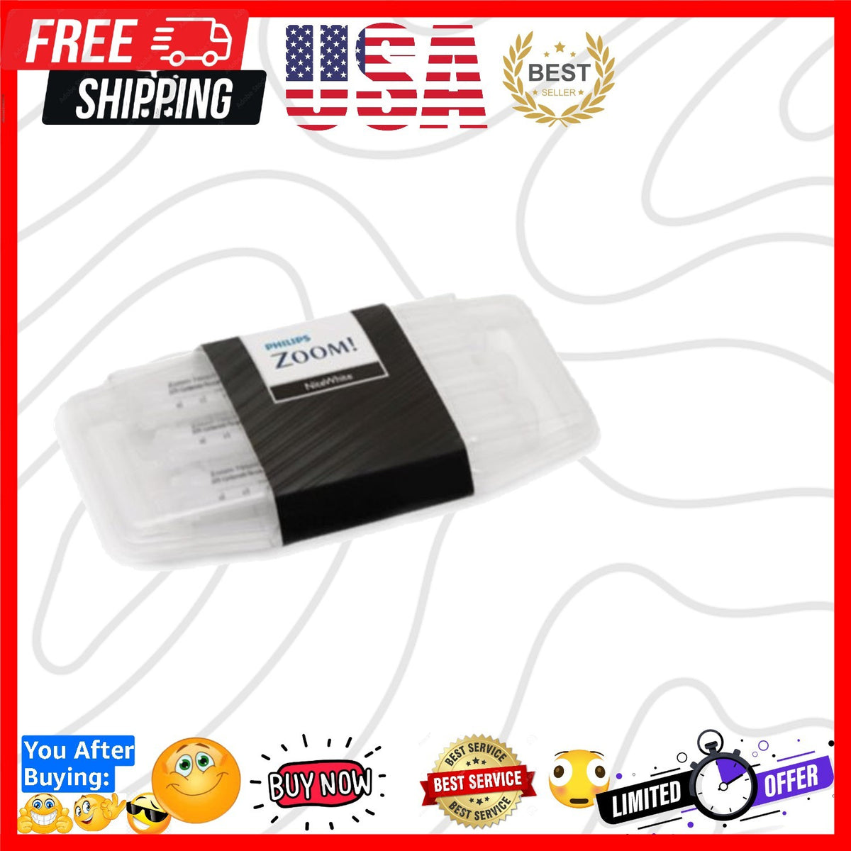 Kit with 22% Carbamide Peroxide and Mint Flavor - 3 Syringes