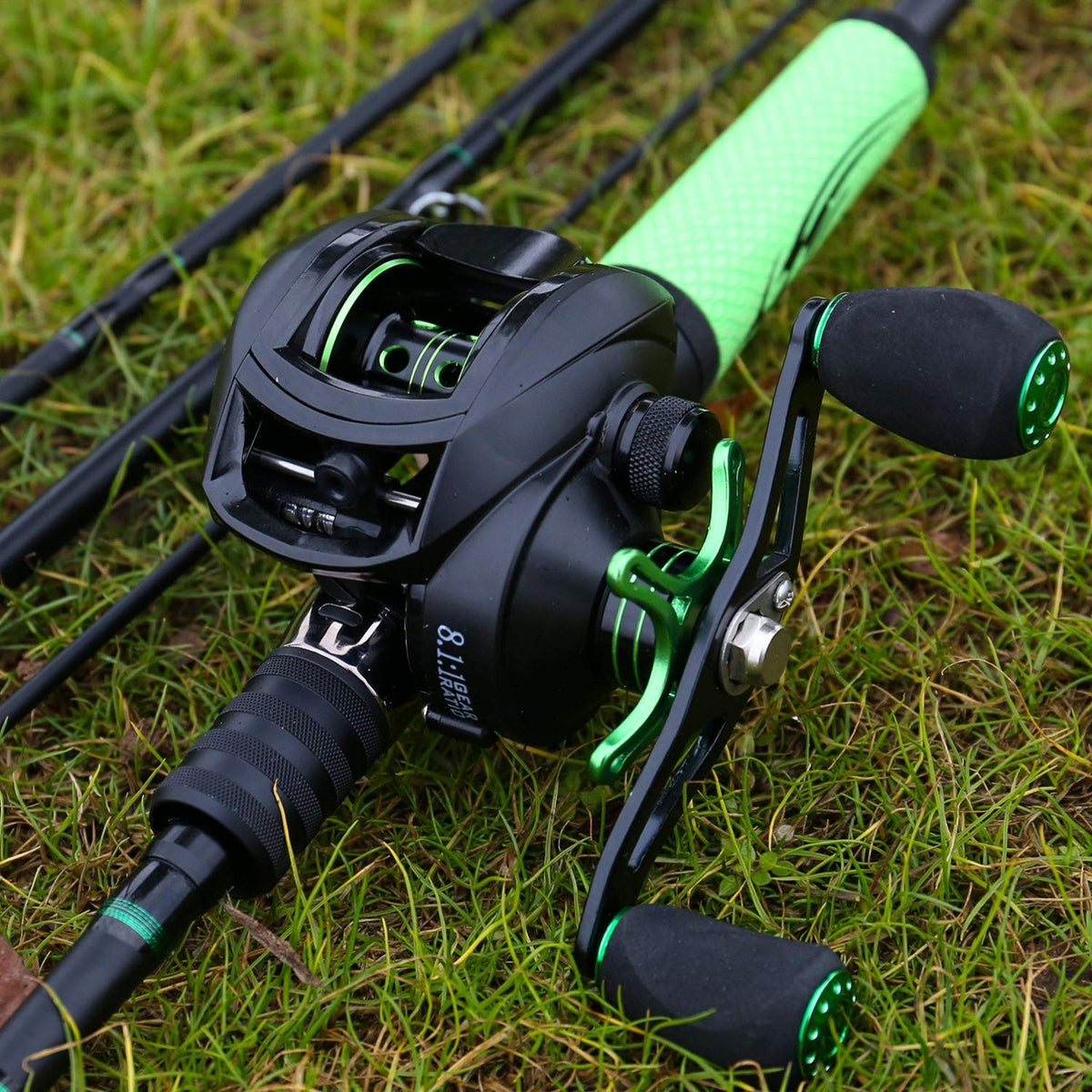 High Carbon Fiber Fishing Rod and Reel Combo 2.1M Casting with Case & Accessories
