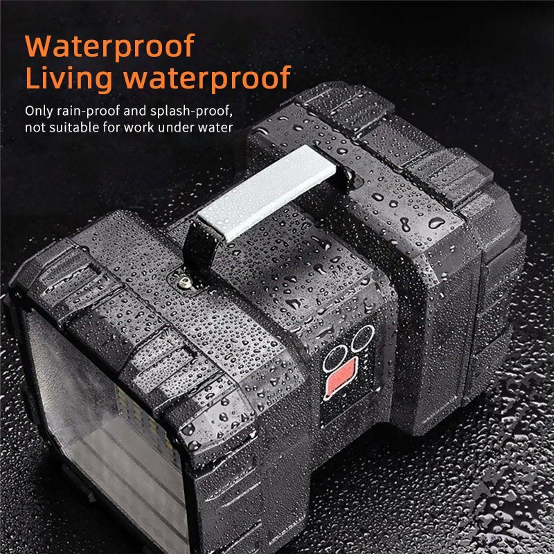 Rechargeable LED Searchlight Flashlight Portable Handheld Spotlight 100000LM