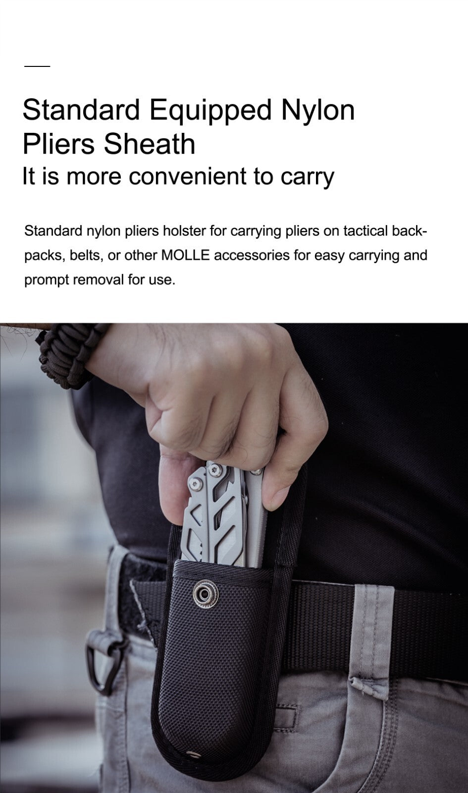 Multi-Tool with Pliers, Blade, Saw & Rescue Hook - Tactical Utility Tool