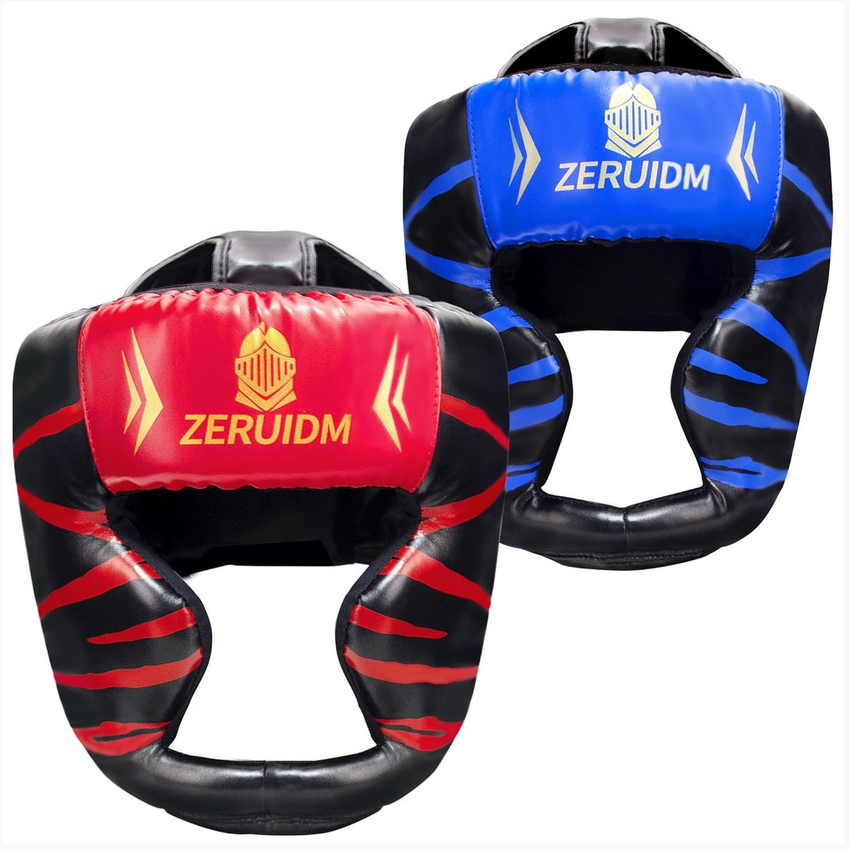 Kids and Adult Boxing Headgear with Tiger Print, Adjustable & Impact-Absorbing