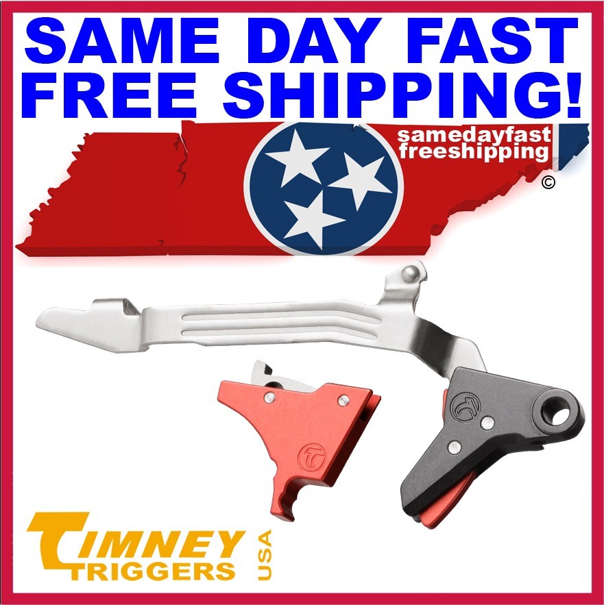 Ruger RXM Trigger Upgrade - Timney Alpha Competition Trigger, 3lb Pull, Red Anodized