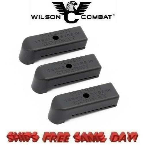1911 Magazine Base Pads Black 3-Pack for .45 ACP Handguns