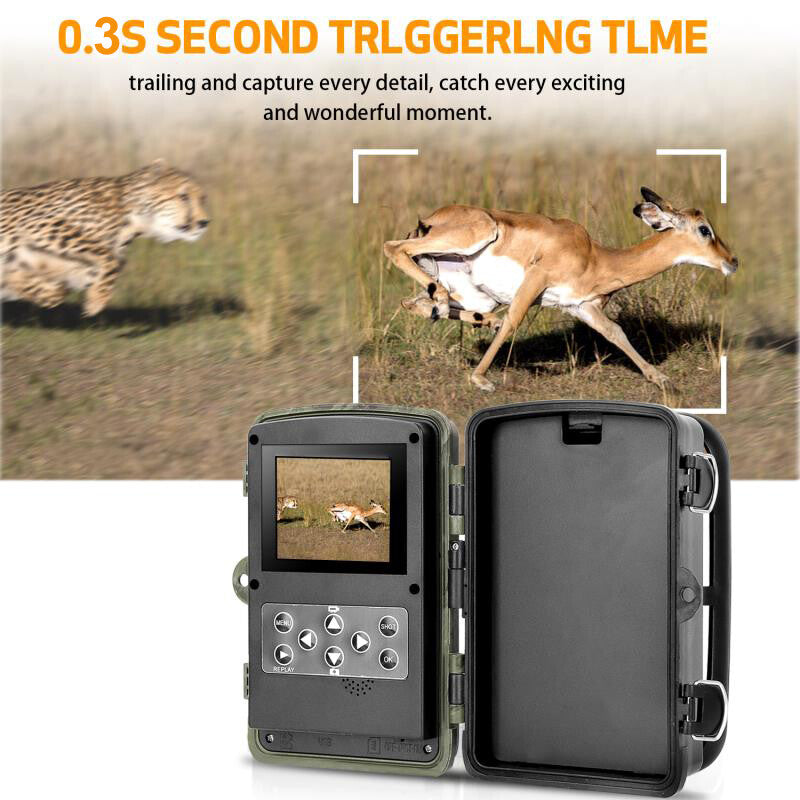 50MP 4K Wildlife Trail Camera Night Vision Waterproof Motion Camera