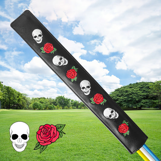 Golf Alignment Stick Cover with Microfiber Lining 14.75x2 Durable Quiet