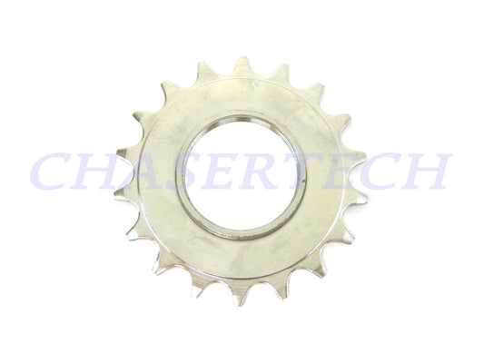 Threaded Bike Cog 18T for Road, Track, BMX, City & Cruiser Bikes - Chrome Finish