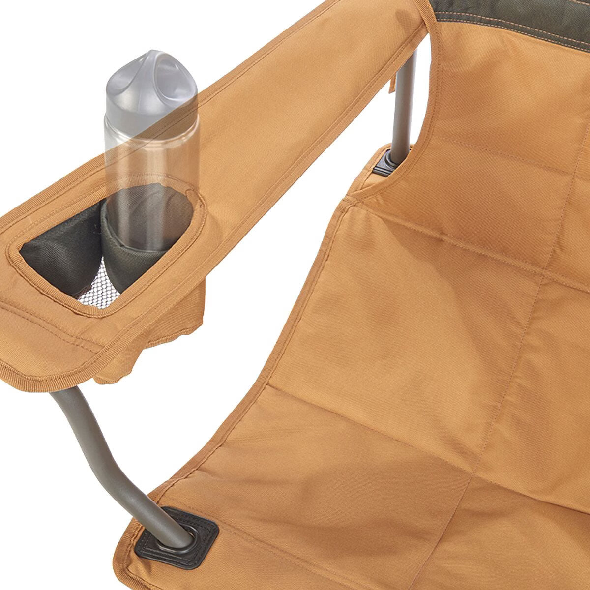 Portable Folding Camping Chair with Adjustable Armrests and Cup Holder
