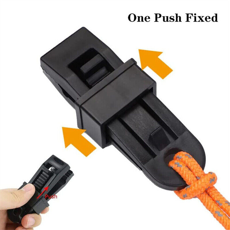 Heavy Duty Adjustable Locking Clips for Tarp Shade Cover Canvas Outdoor Use