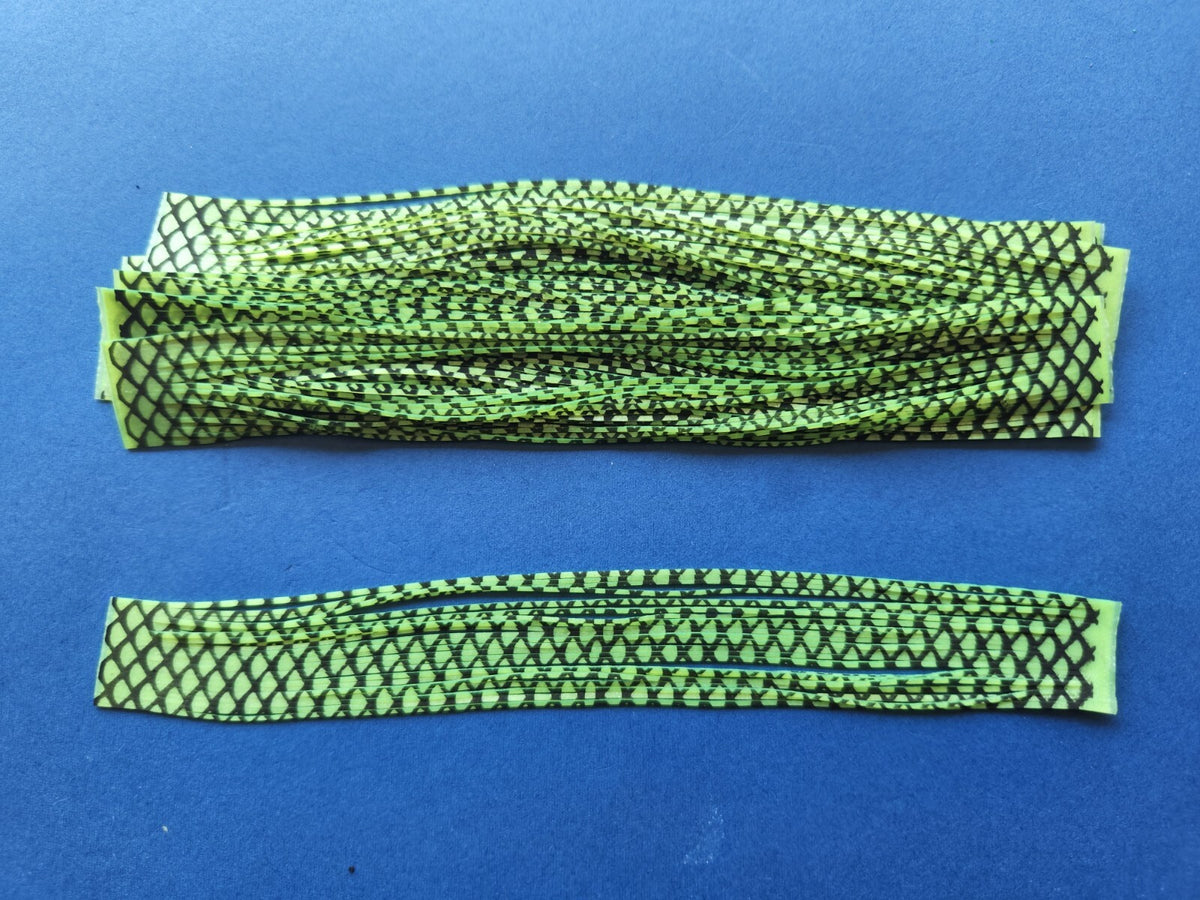 Silicone Fish Scale Skirt Tabs for Spinnerbaits and Jigs - 10 Pack