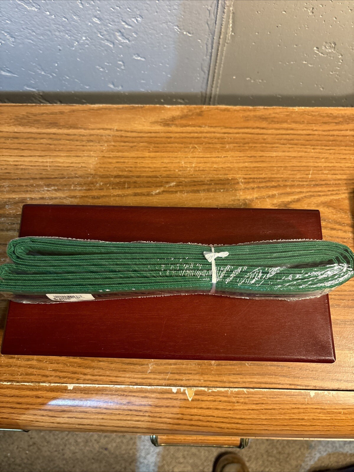 Martial Arts Green Double Wrap Belt with Black Stripe - Size 3