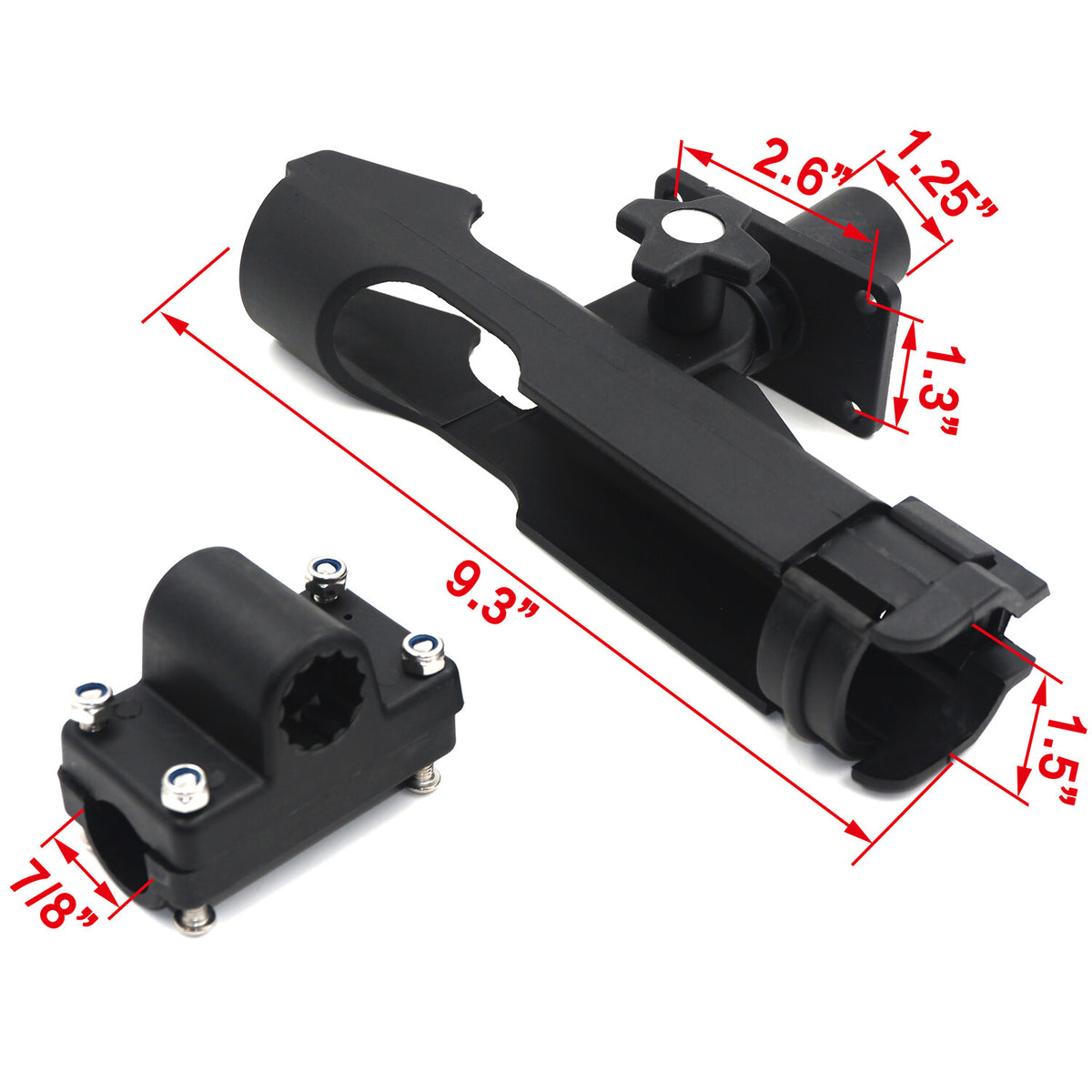Adjustable Kayak Boat Fishing Rod Holder Set - 2 Pieces