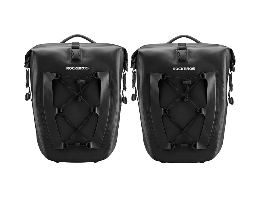 Waterproof Bike Pannier Bag 25L-32L Rear Rack Trunk Storage Cycling Bag