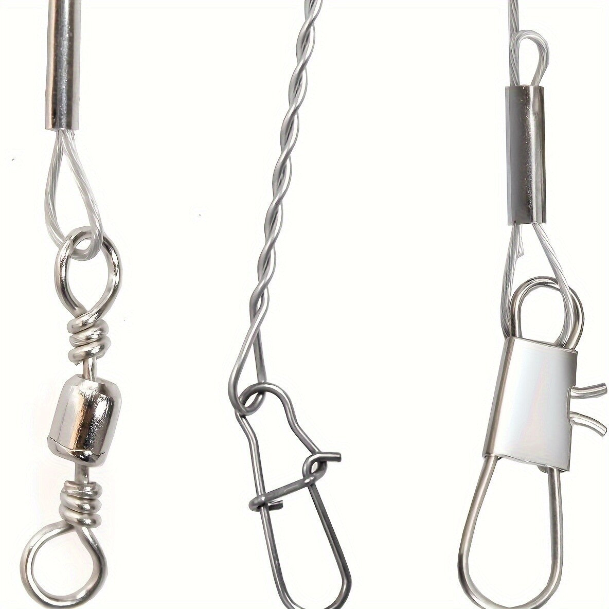 High Low Fishing Rig 100pcs Stainless Steel Leader Set for Saltwater & Freshwater