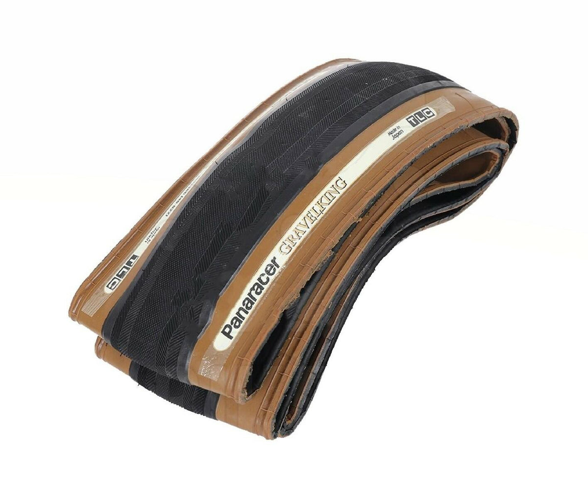 Panaracer GravelKing Slick 650B x 38mm Tubeless Folding Bicycle Tire - Black/Brown
