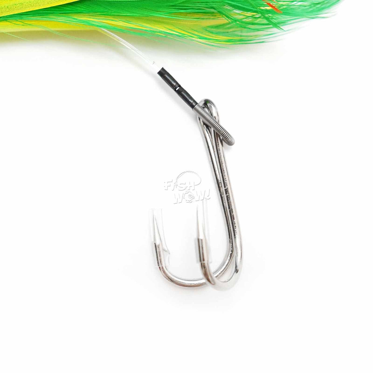 6-Inch Fish Trolling Tuna Feather Rig - Big Game Saltwater Lure
