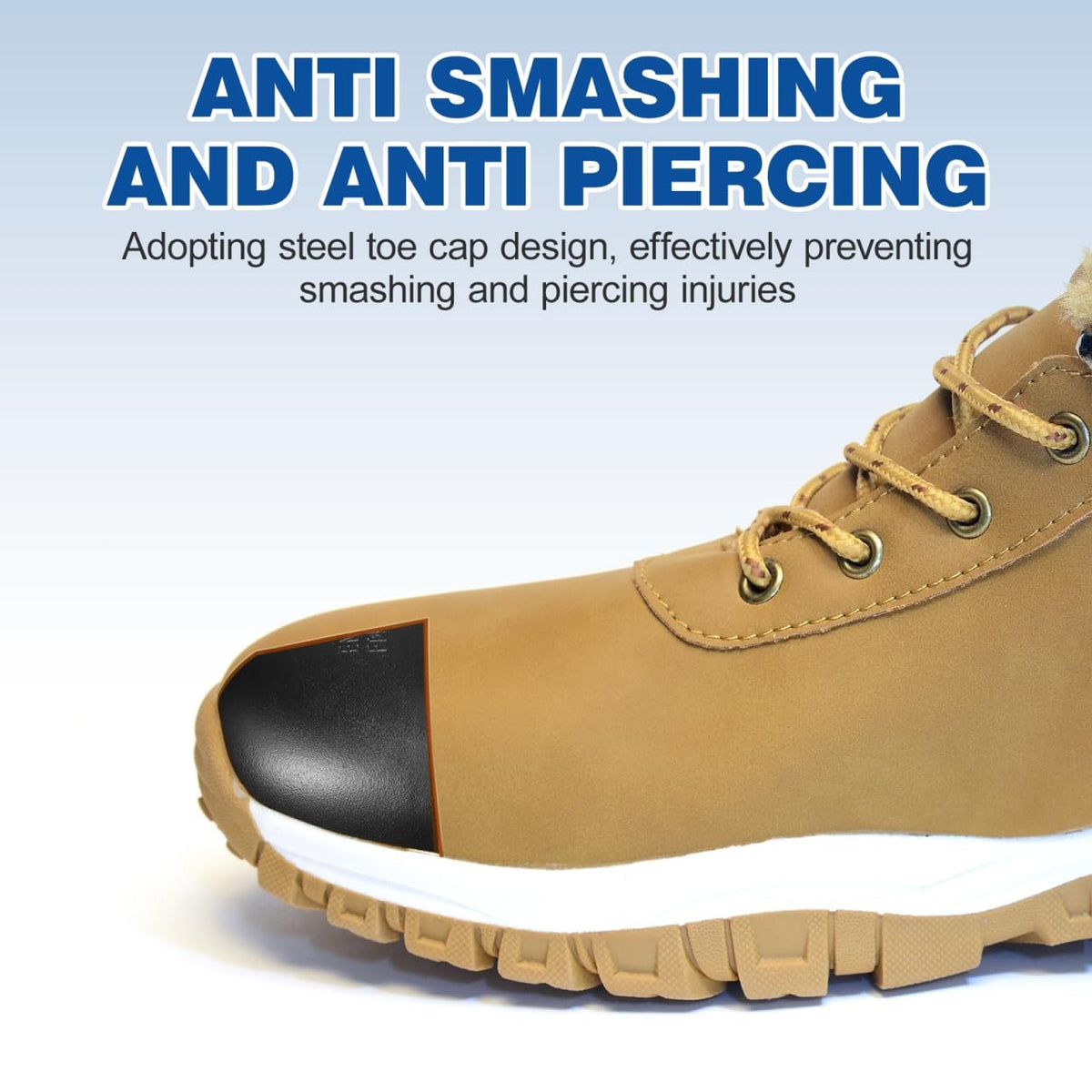 Steel Toe Guard Inserts for Shoes - Work Safety Toe Caps, 1 Pair