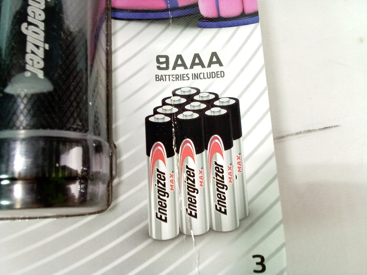 Energizer Metal Tactical Flashlights Pack of 3 - 375 Lumens, 3 Modes