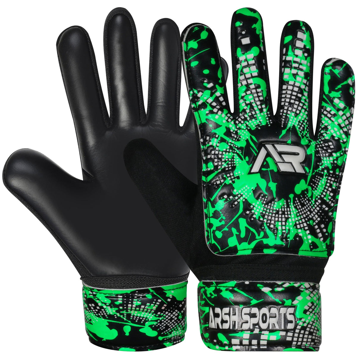 Soccer Goalkeeper Gloves Size 7 for Adults, Green - Grip & Protection