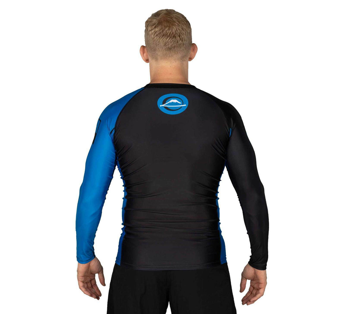 Long Sleeve MMA Rashguard for BJJ & Jiu-Jitsu - Blue, Anti-Microbial, Comfort Fit