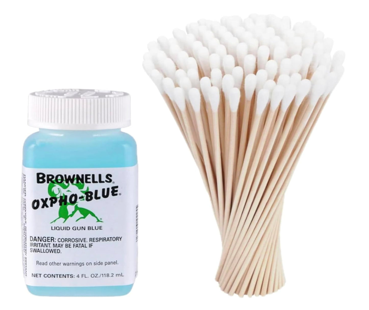 Gun Blue Liquid Cold Bluing Solution with 100 Swabs - Professional Grade