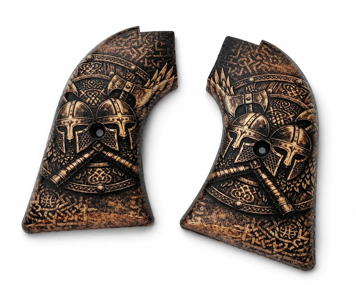 Heritage Rough Rider Gun Grips with Crusader Helmet Artwork for .22 LR & Magnum Revolvers