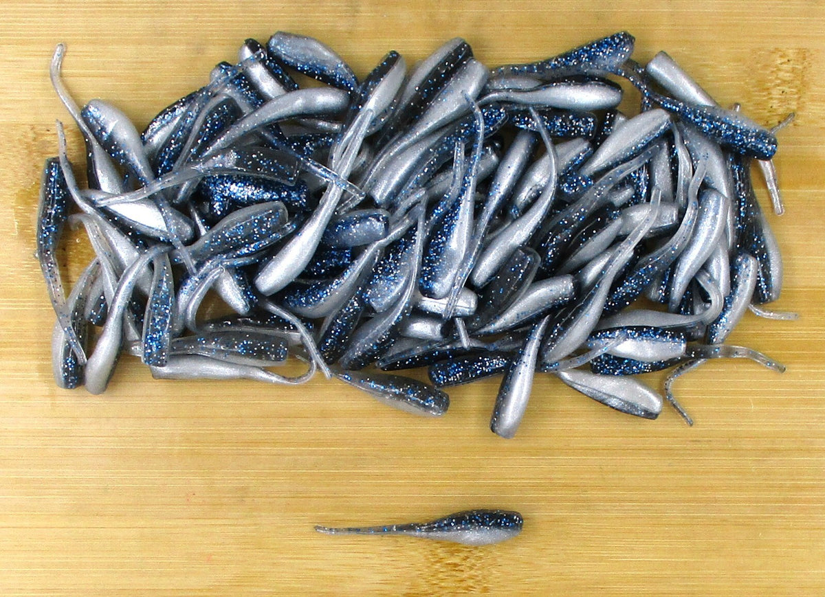 Crappie Fishing Lures 2-Inch Baby Shad Blue Thunder Bulk Pack