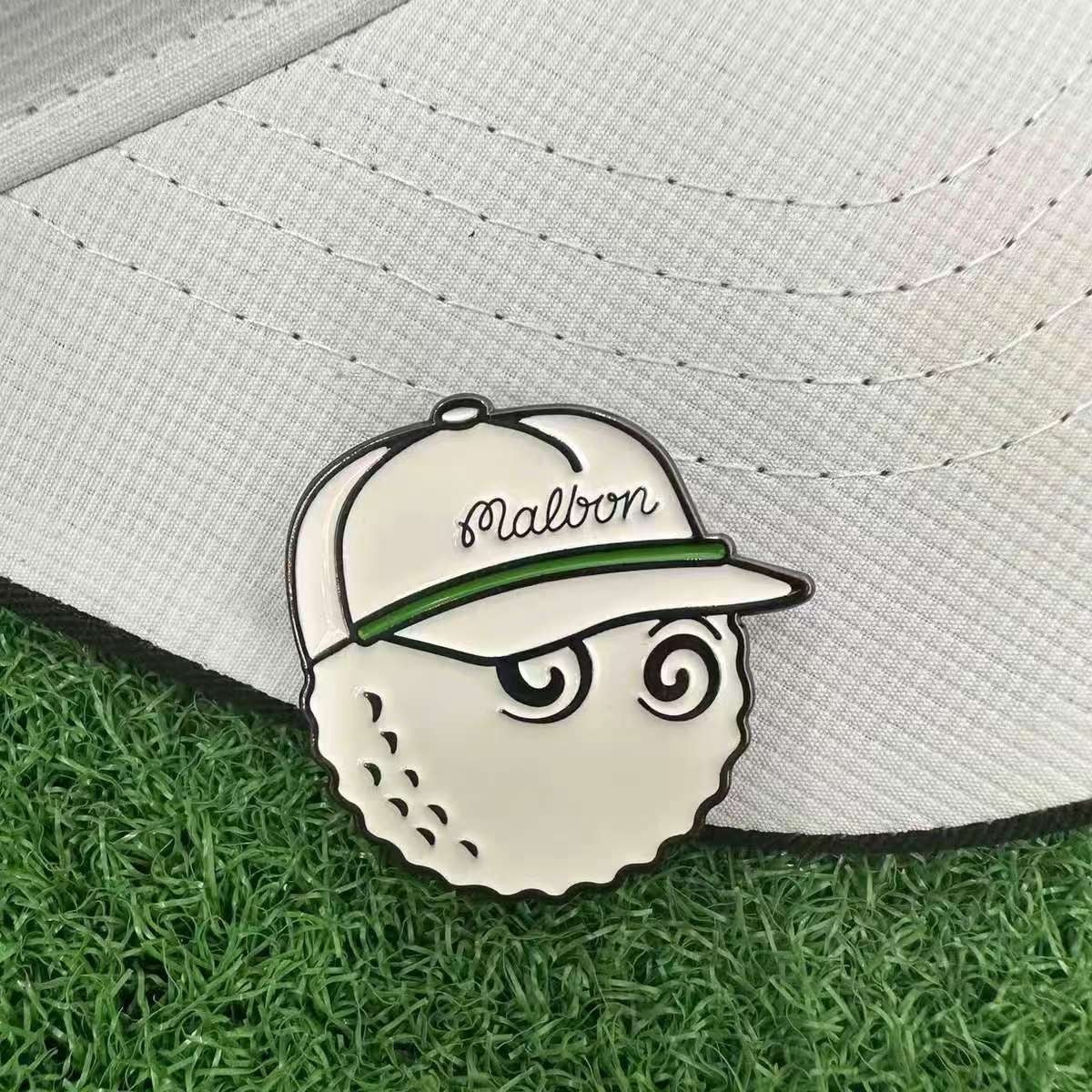 Golf Ball Marker with Magnetic Clip and Bucket Hat Accessory