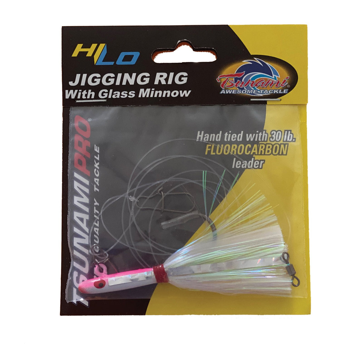 Fishing Minnow Rigs with Reflective Lures for Fluke & Bottom Fish