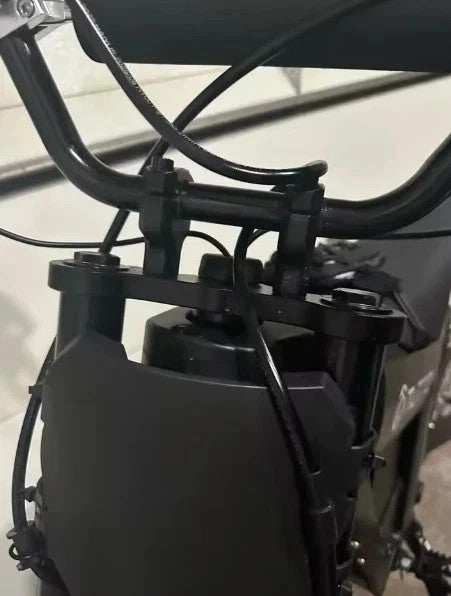 Universal Black Number Plate with Zip Ties for Electric Bikes and Mountain Bikes