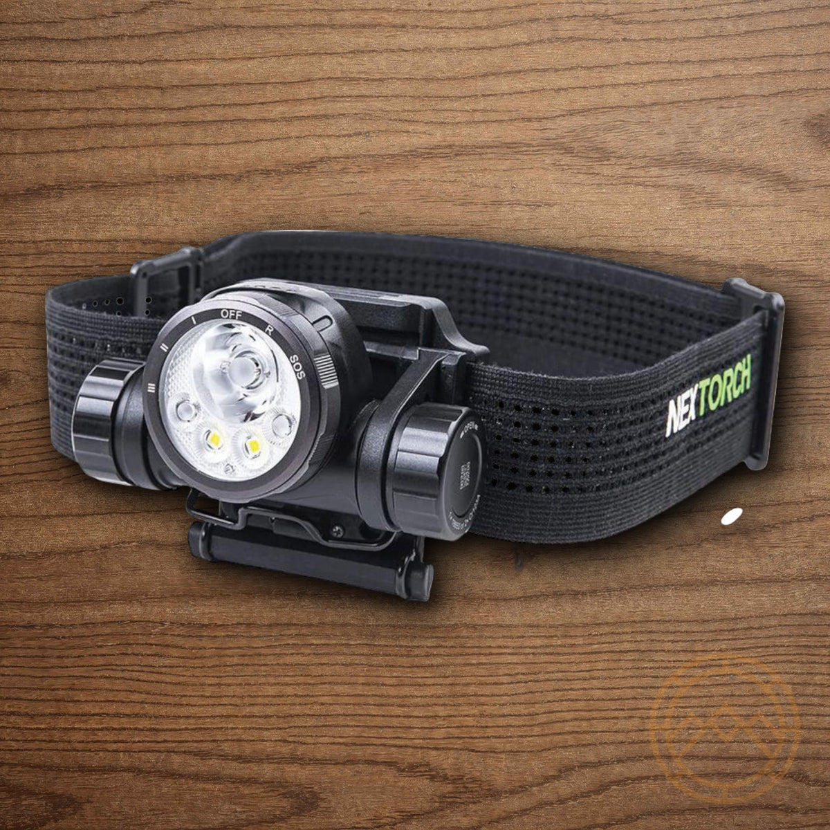 Rechargeable Helmet Light with Water and Impact Resistance, SOS Strobe, Dual LEDs