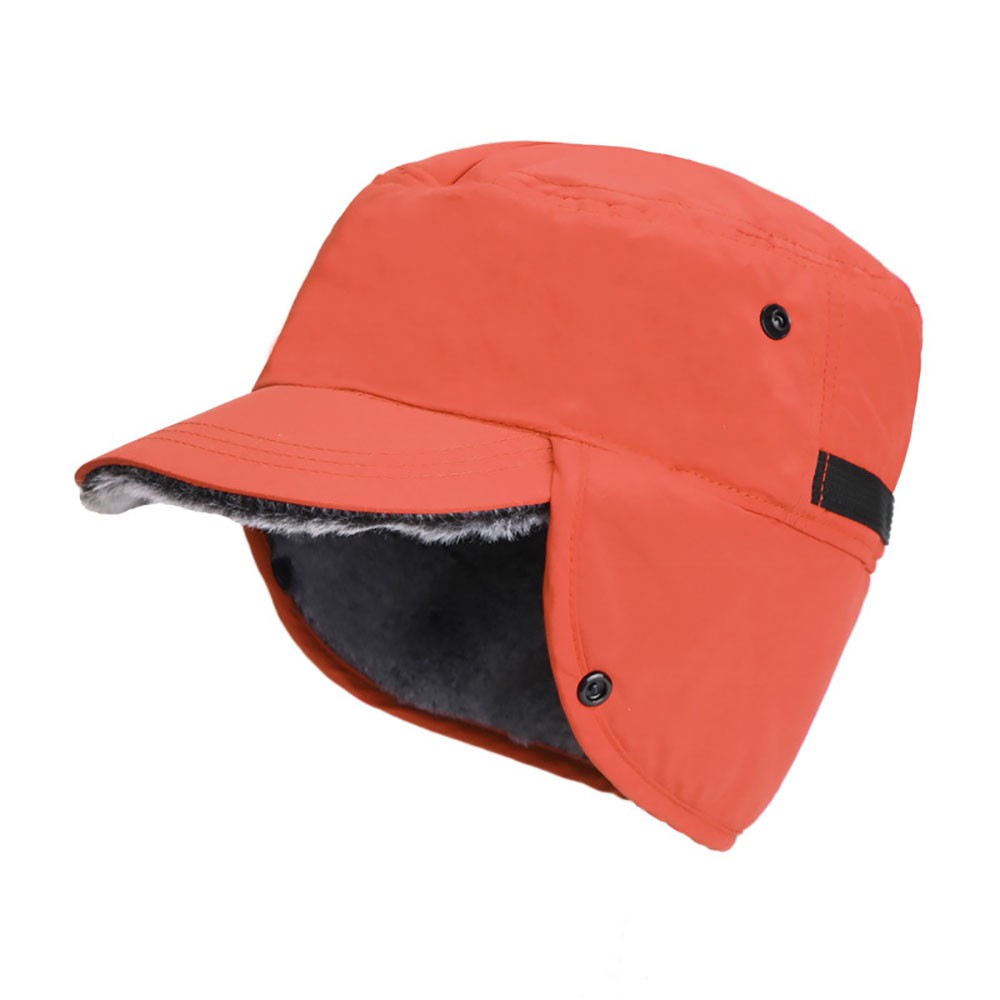 Men's Winter Hat with Visor and Earflaps - Waterproof, Insulated, Adjustable