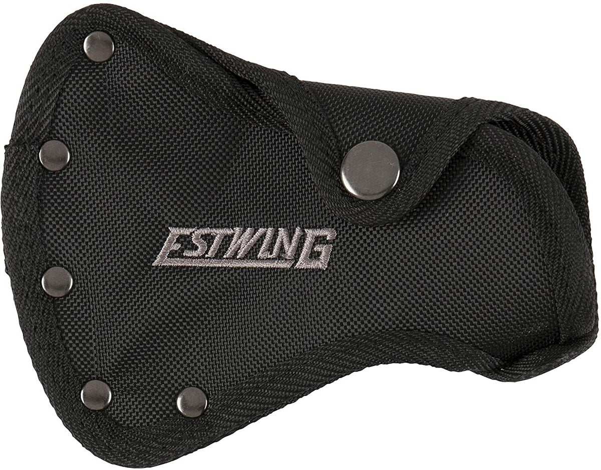 12.5-Inch Camping Axe with Leather Grip and Nylon Sheath