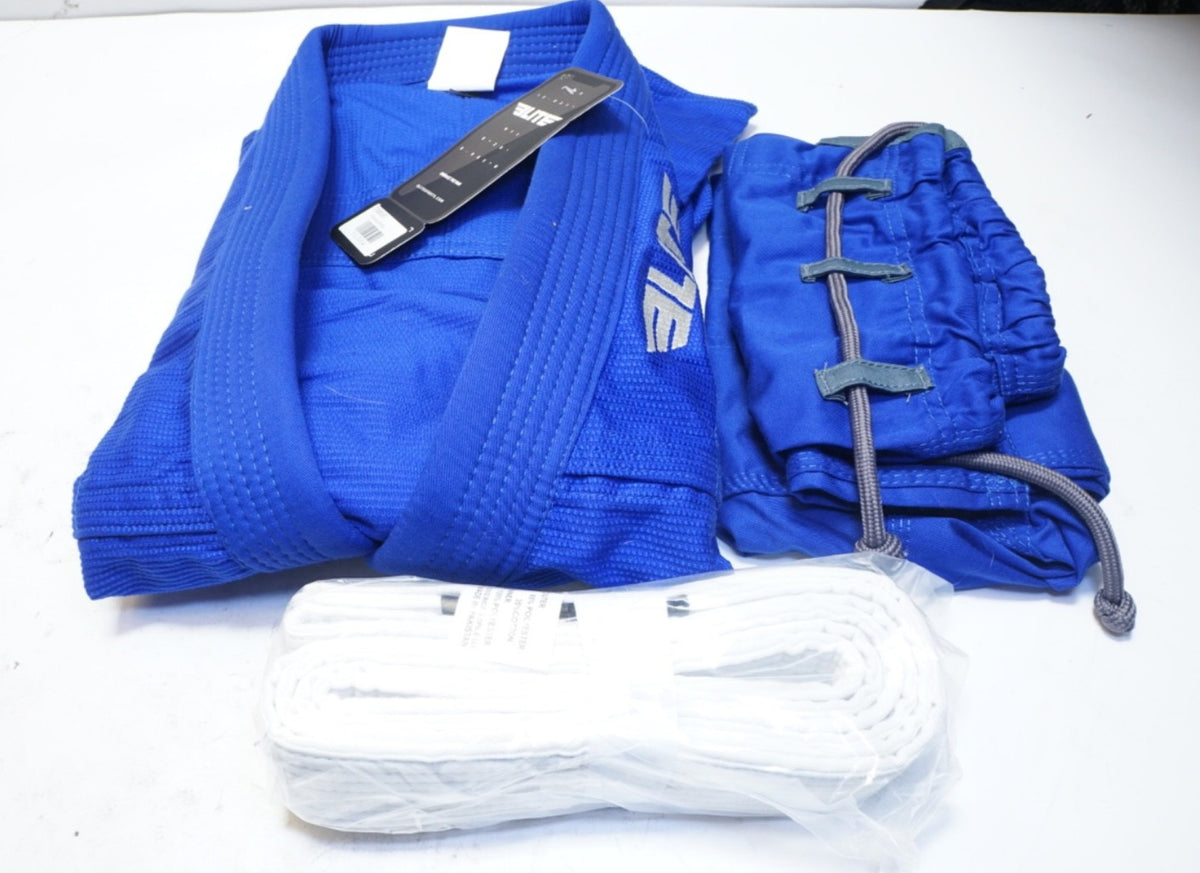 Elite Sports Women's Ultra-Light BJJ Gi Size 3 Blue - Martial Arts Uniform