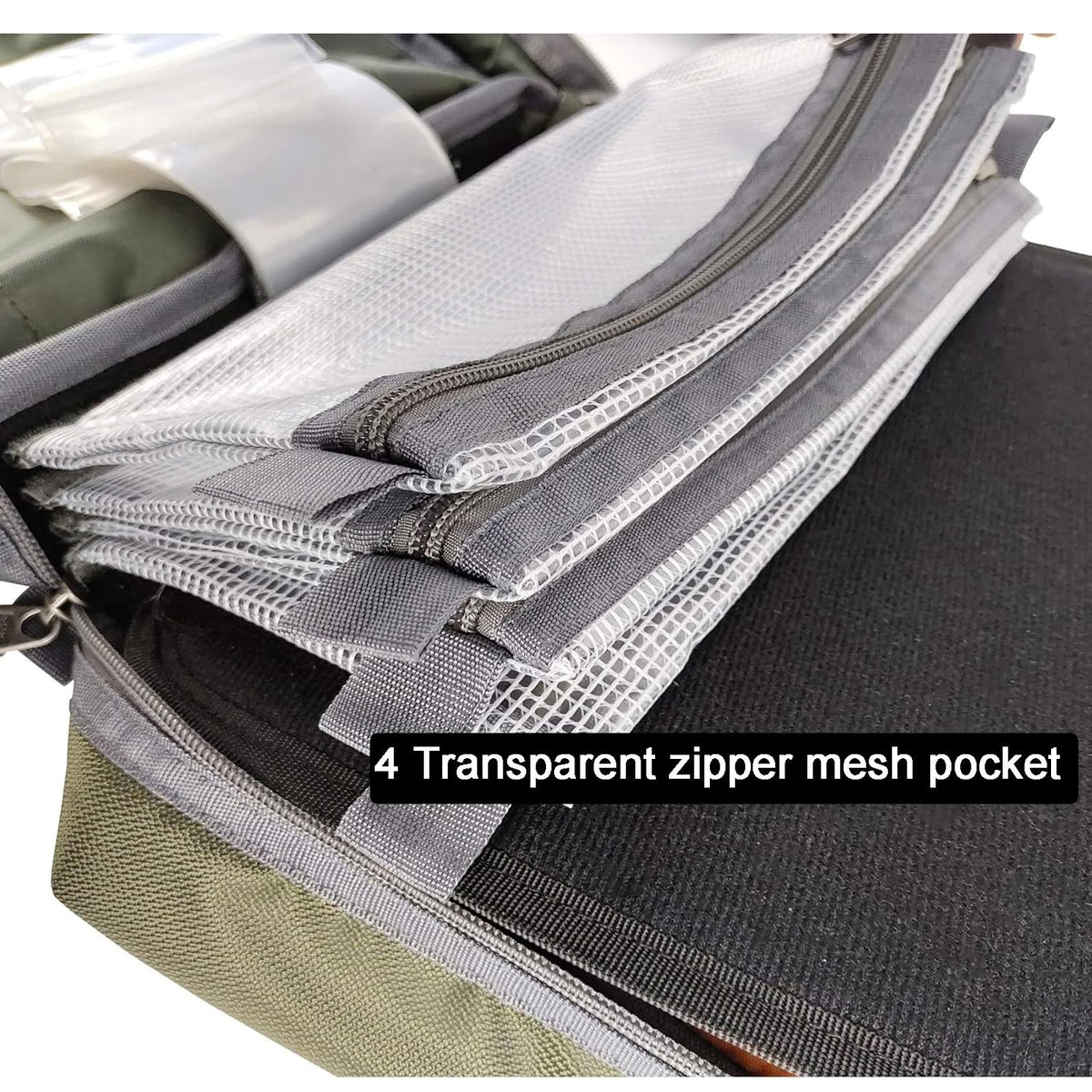 Fly Tying Storage Bag Large Capacity Multi-Pocket Fly Fishing Organizer