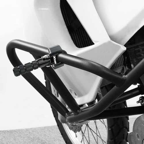 Motorcycle Foot Pegs 22-28mm Fit for 7/8-1-1/8 Inch Crash Bar Tubing - Aluminum