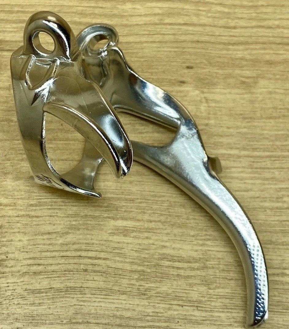 NOS Campagnolo Vintage Chrome Gear Cable Guide - Italy, BREV CAMP