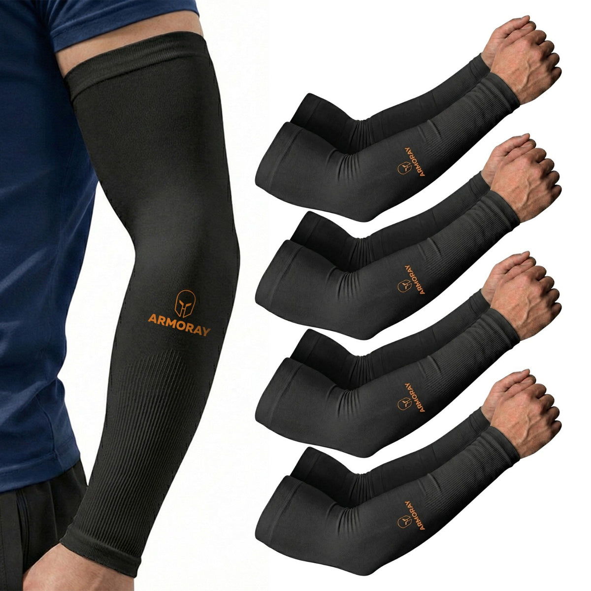 Tattoo Cover Up Arm Sleeves for Men & Women - UV Protection & Compression