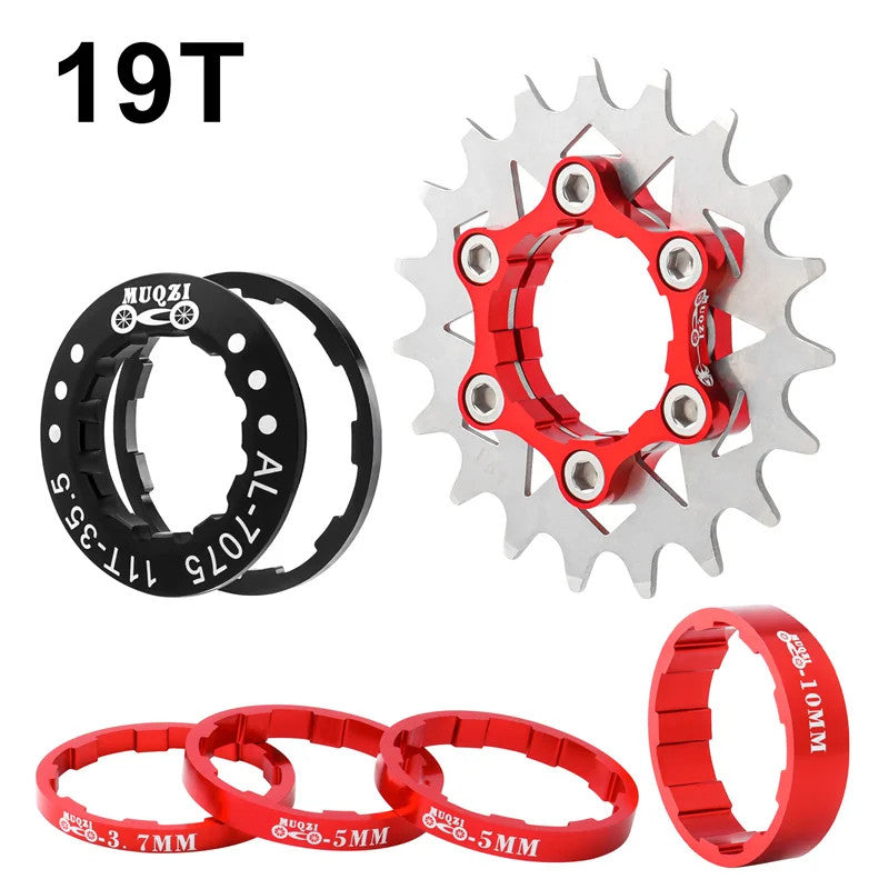 Single Speed Bicycle Cassette Cog 12T-22T Upgrade Kit for MTB & Road Bikes